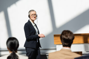 ASIC representative addressing mortgage brokers at an industry conference
